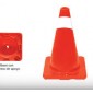Cono de 45 cm color naranja de PVC sin reflejante 